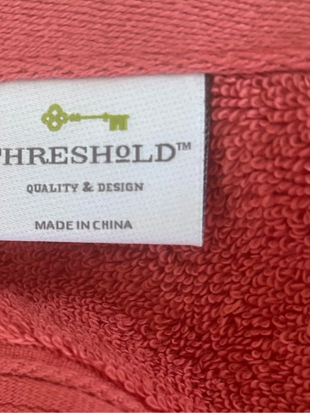 Threshold Performance Set of Two Bath & Hand Towels in Divine Red